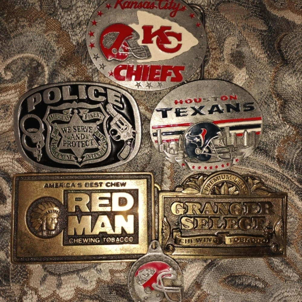 Silver Belts and Buckles Collection with Police Design